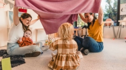Kinderen spelen in Helan Kinderopvang crèche